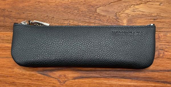 Leder Mäppchen Aris schwarz